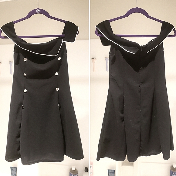 CHIC black flare dress NWT - Picture 2 of 4